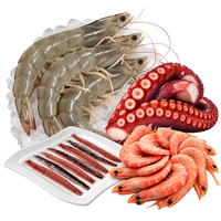 Langostinos, pulpo, anchoas y gambas